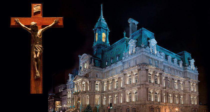 Canada : ils veulent retirer le crucifix de la mairie de Montréal !