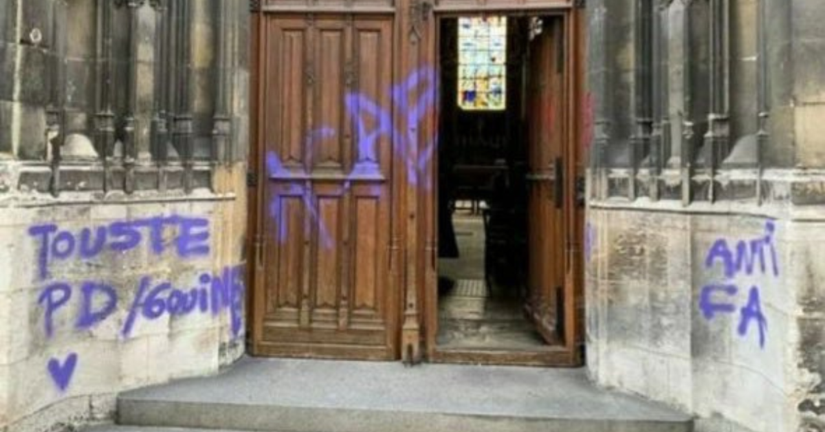 La haine antichrétienne frappe l'église Saint-Patrice, à Rouen